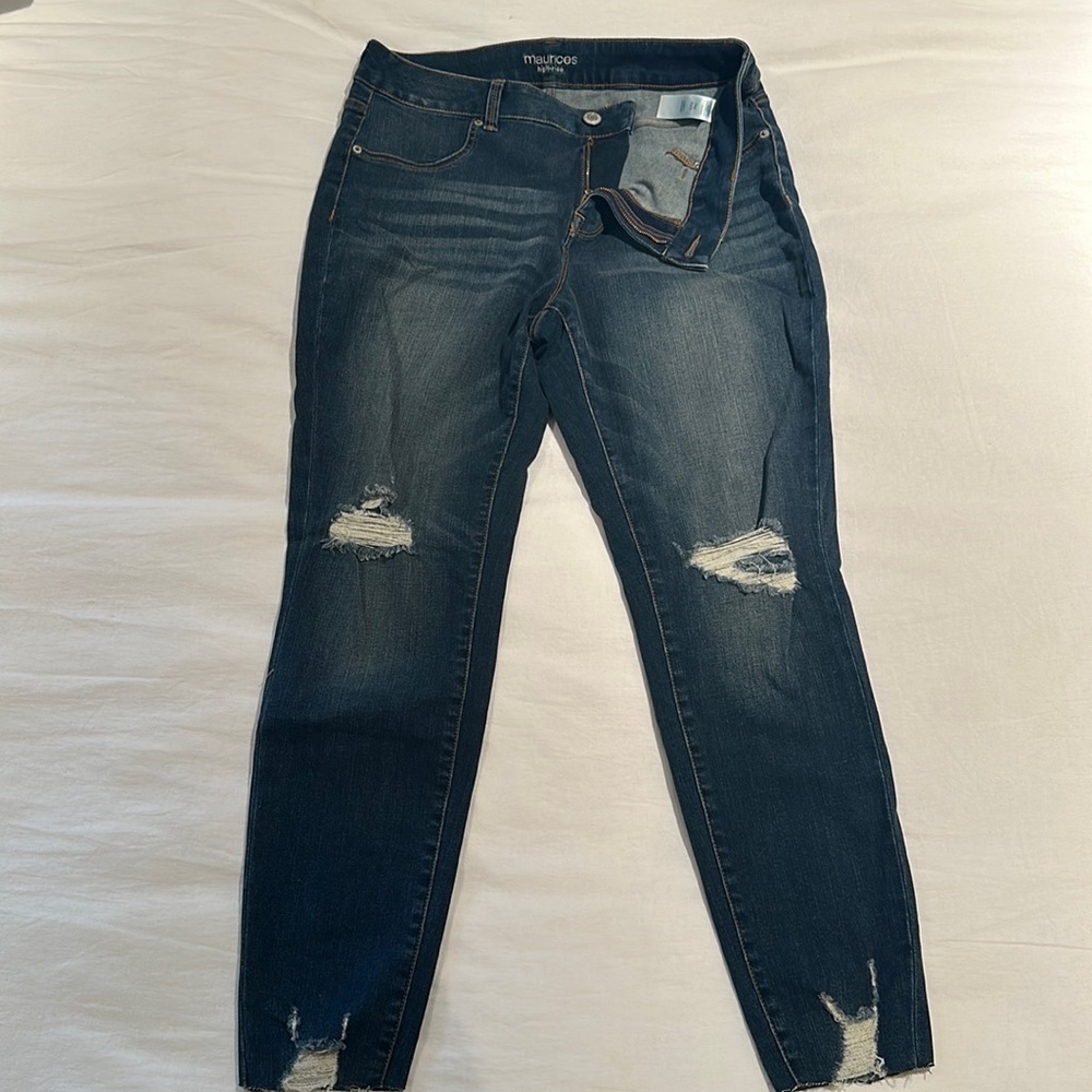 Maurice’s high-rise jeans. Size 14w.